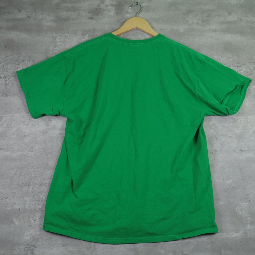 y2k gildan hawaii t-shirt boxy green tribal graphic mens xl - Picture 2 of 7
